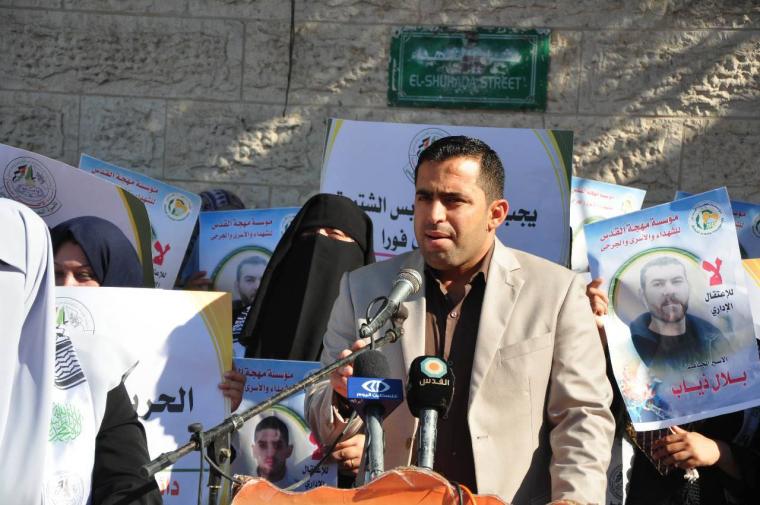 أبو شلوف يتحدث خلال فعالية مهجة القدس