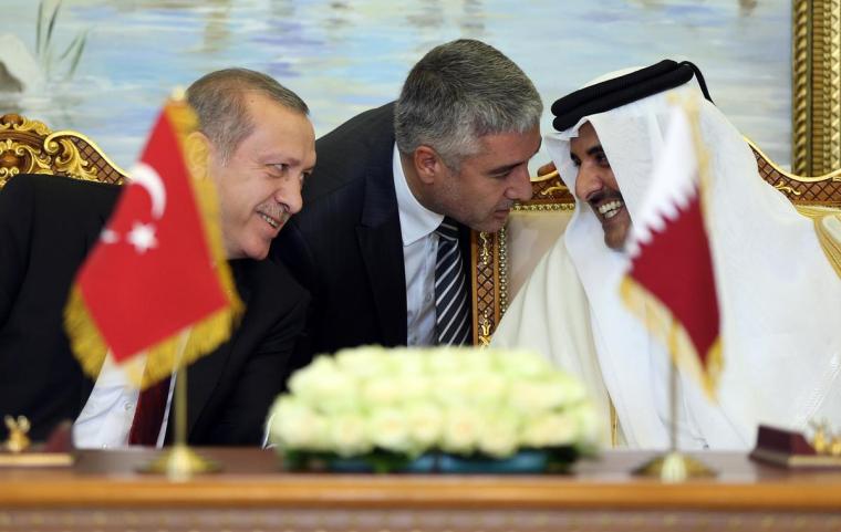 الرئيس التركي والأمير القطري