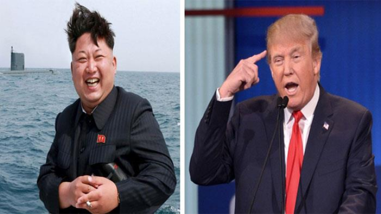 رئيس كوريا الشمالية كيم جونغ اون والرئيس الأمريكي دونالد ترامب