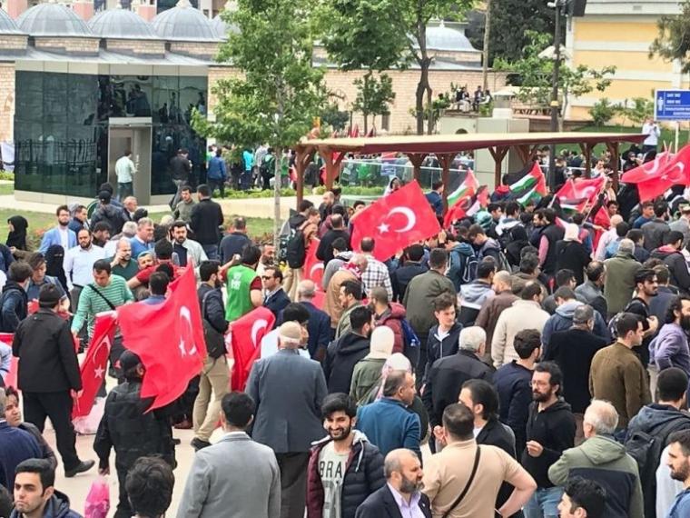 مسيرة في تركيا دعما لمسيرات العودة (3)