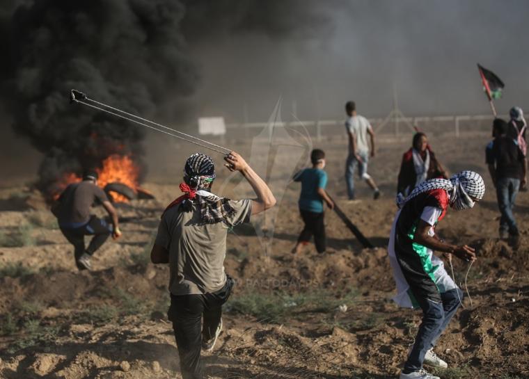مسيرة العودة شرق غزة ‫