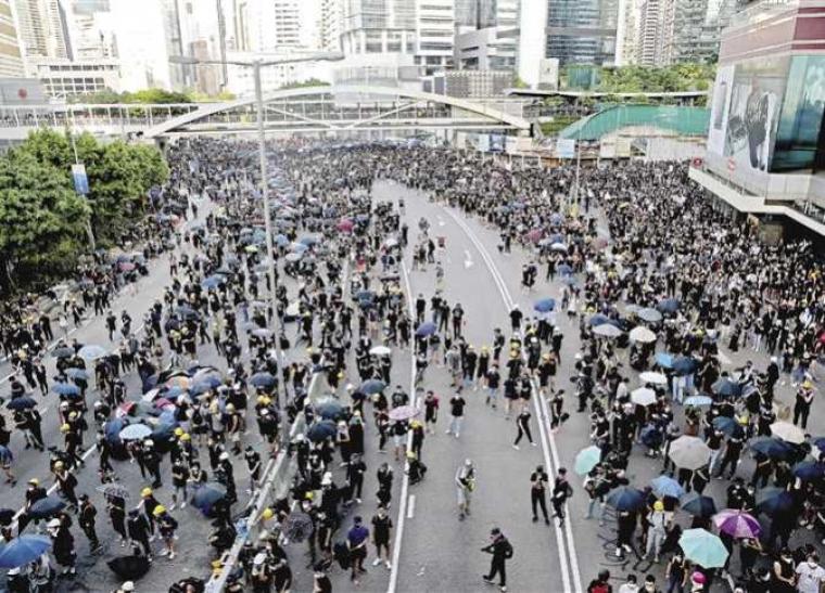 مظاهرات في هونغ كونغ