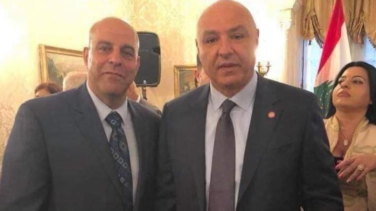 العماد جوزيف عون، مع العميل عامر الفاخوري،.JPG