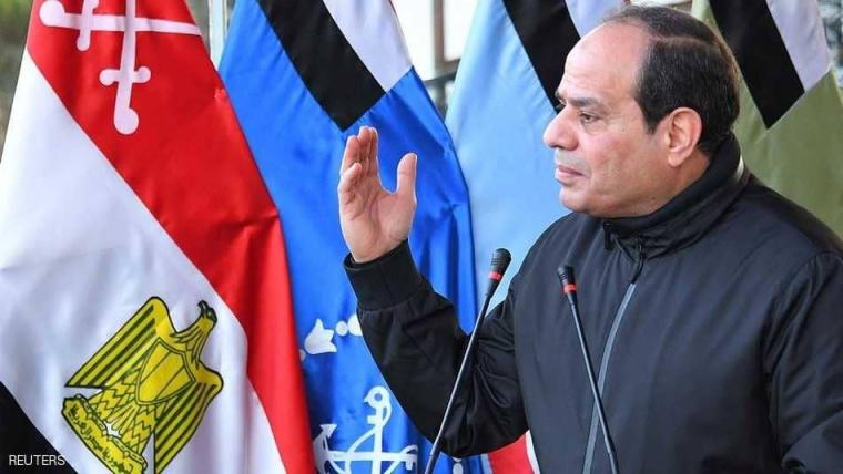 الرئيس المصري " عبد الفتاح السيسي"