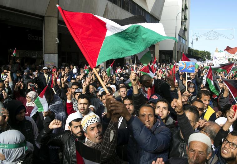 تظاهرة في المغرب تضامناً مع القدس وضد قرار ترامب