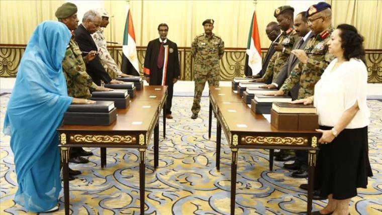 اعضاء المجلس السيادي في السودان