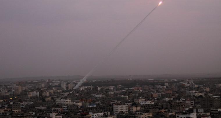 صاروخ  تجريبي من غزة