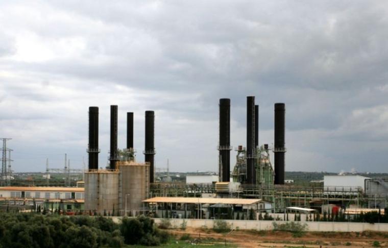 محطة توليد الكهرباء الوحيدة في غزة