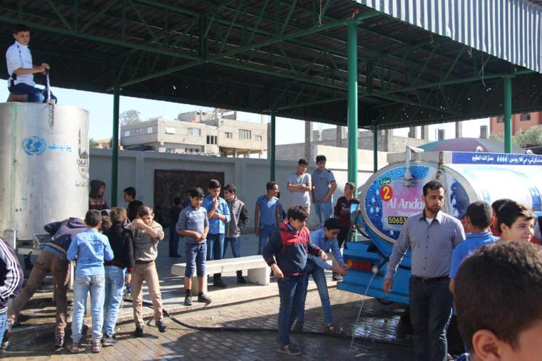 محطة تحلية مياه الشرب في قطاع غزة