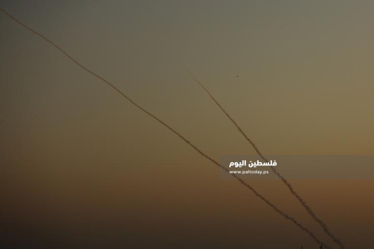 اطلاق صاروخ من غزة اليوم ابريل 2022