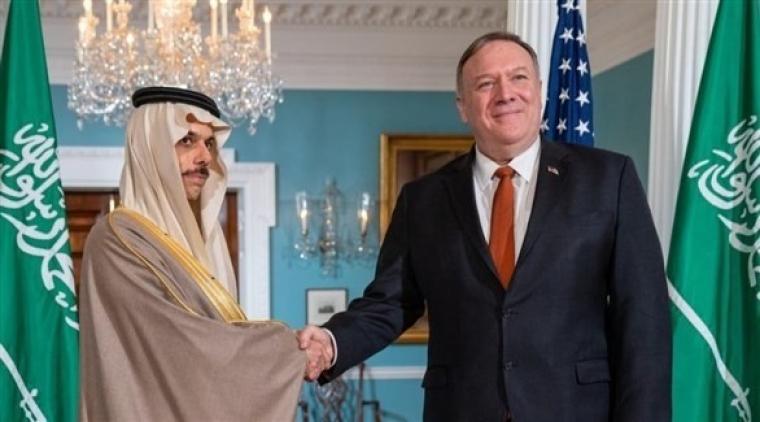 وزير الخارجية الأميركي مع نظيره السعودي