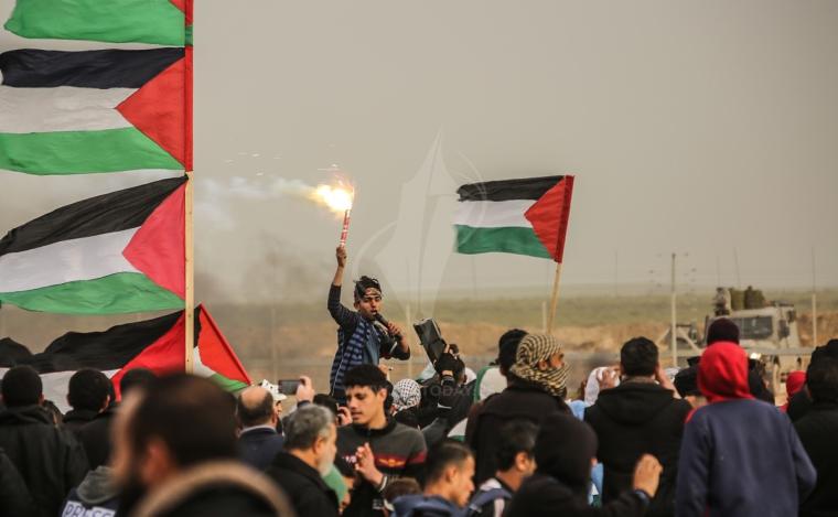 مسيرة العودة في منطقة ملكة شرق مدينة غزة ‫(43844134)‬ ‫‬.JPG