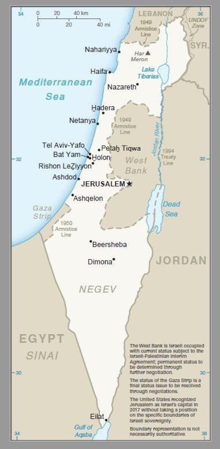 خريطة جديدة لفلسطين