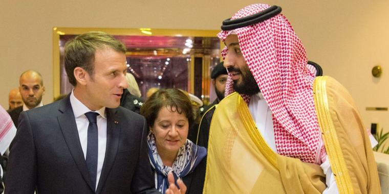 محمد بن سلمان ومانويل ماكرون