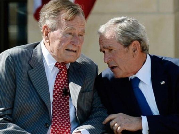 جورج بوش الأب وابنه