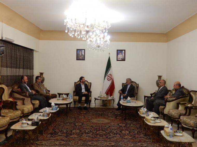 ممثل الجهاد الاسلامي يلتقي القائم باعمال السفارة الايرانية في بيروت