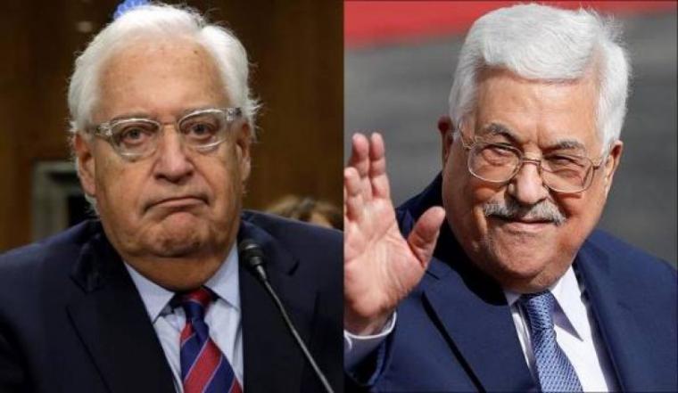 الرئيس عباس والسفير الامريكي