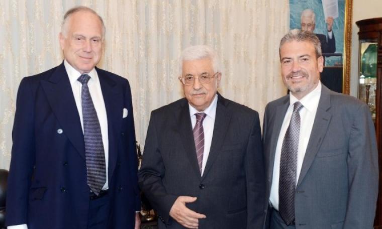 لقاء عباس مع رئيس المؤتمر اليهودي العالمي