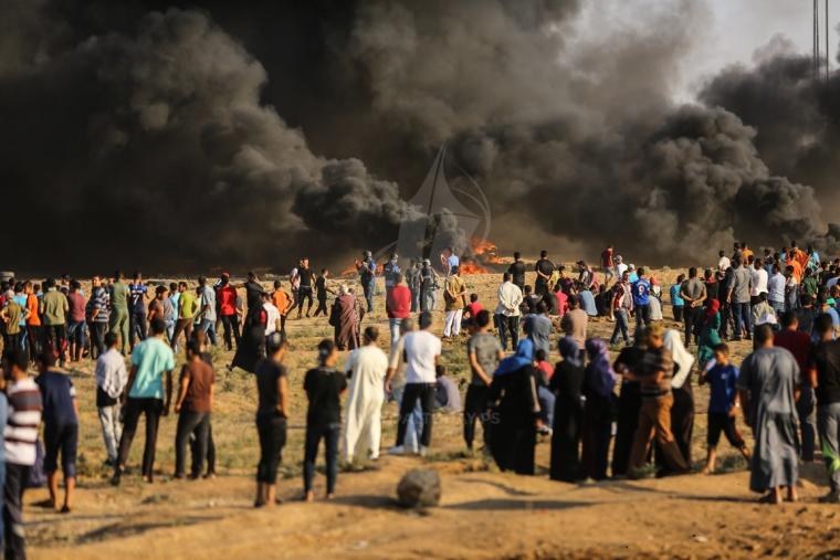 مسيرة العودة وكسر الحصار شرق قطاع غزة 