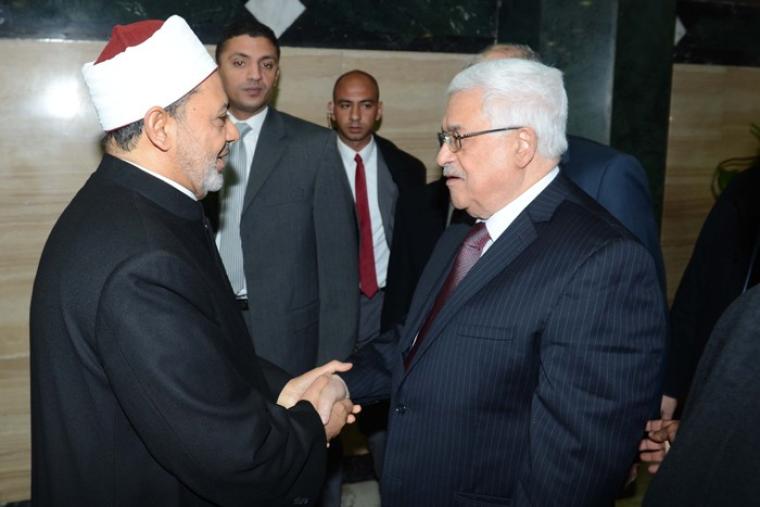شيخ الازهر أحمد الطيب والرئيس الفلسطيني محمود عباس