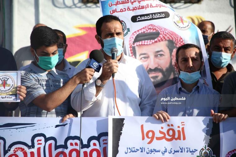 مسيرة تضامنية مع الاسير ماهر الاخرس وسط رام الله540927_343574463574137_5353204901378334346_n