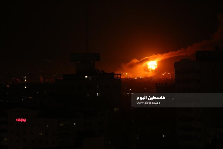 قصف غزة- تعبيرية