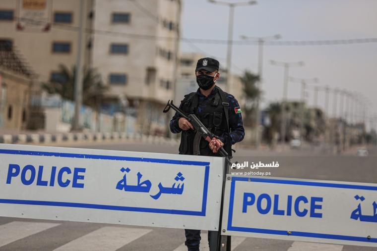 شرطة غزة  حواجز شرطة (2).JPG