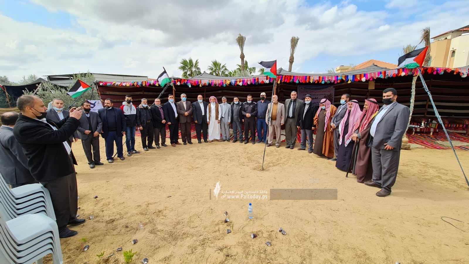 الهيئة الوطنية العليا لمسيرات العودة في قطاع غزة تحيي ذكرى يوم الأرض شرق ملكة (7).jpeg