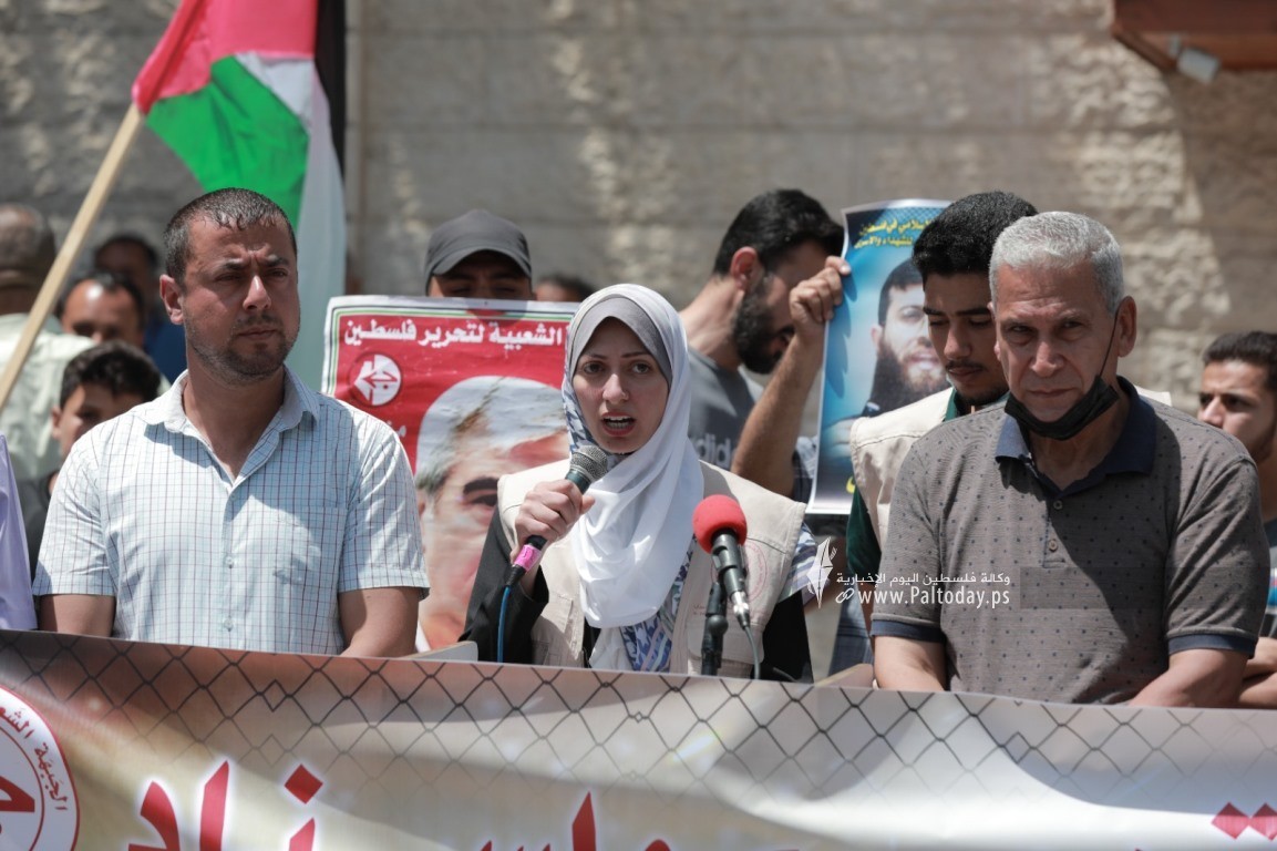 وقفة لمهجة القدس والجبهة الشعبية دعماً للأسيرين المضربين الشيخ خضر عدنان والغضنفر