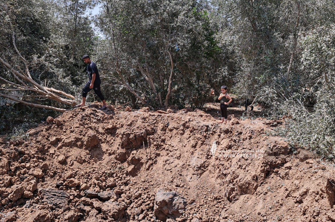  قصف الاحتلال الإسرائيلي لأراضٍ زراعية شمال قطاع غزة (11).jpeg