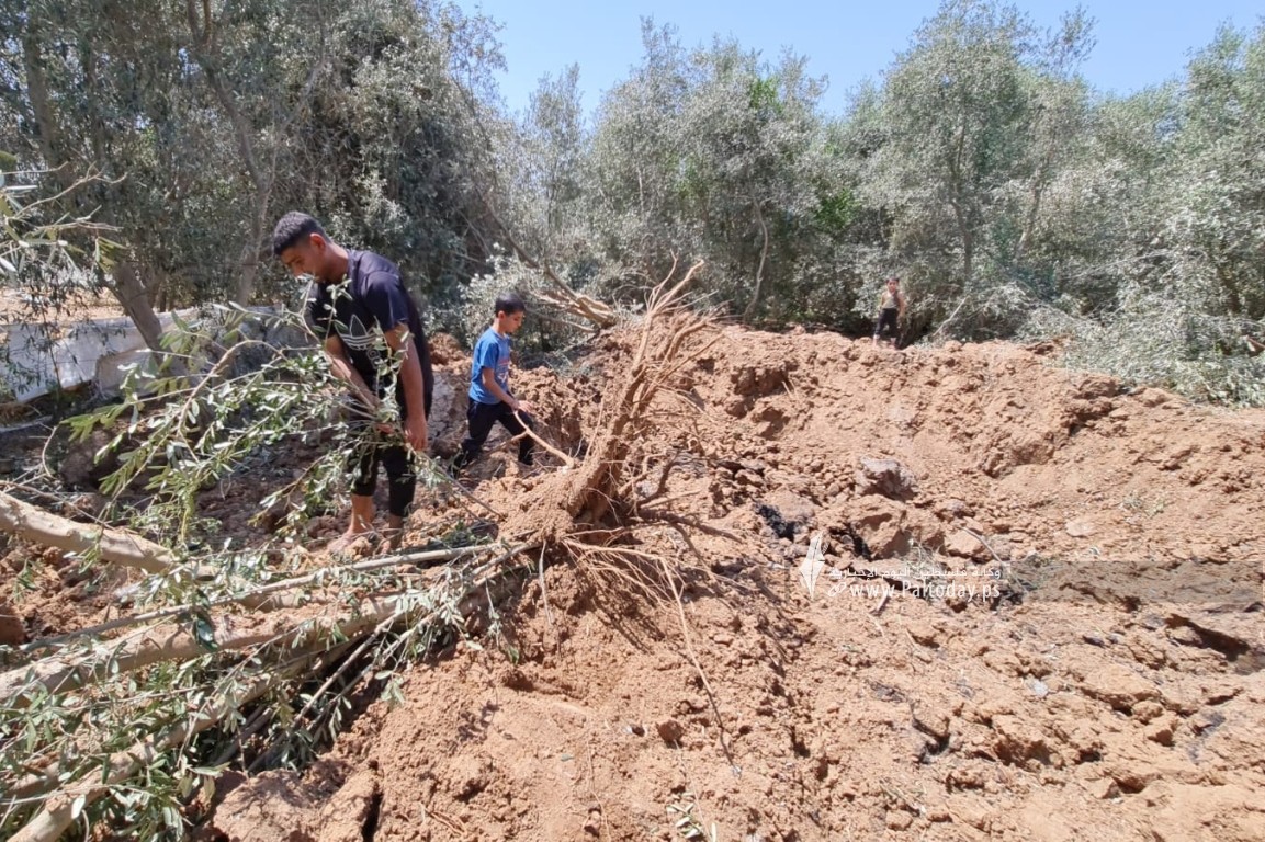  قصف الاحتلال الإسرائيلي لأراضٍ زراعية شمال قطاع غزة (4).jpeg