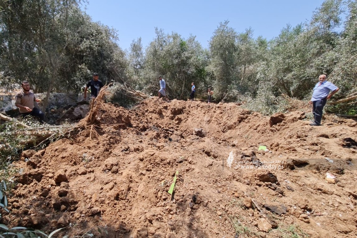  قصف الاحتلال الإسرائيلي لأراضٍ زراعية شمال قطاع غزة (7).jpeg