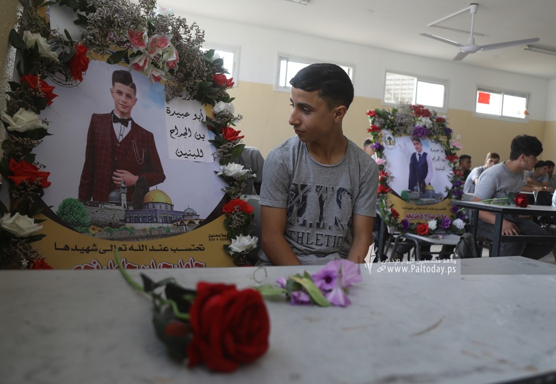  مدرسة أبو عبيدة الثانية في بيت لاهيا شمال قطاع غزة تستقبل عامها الدراسي ال (12).JPG