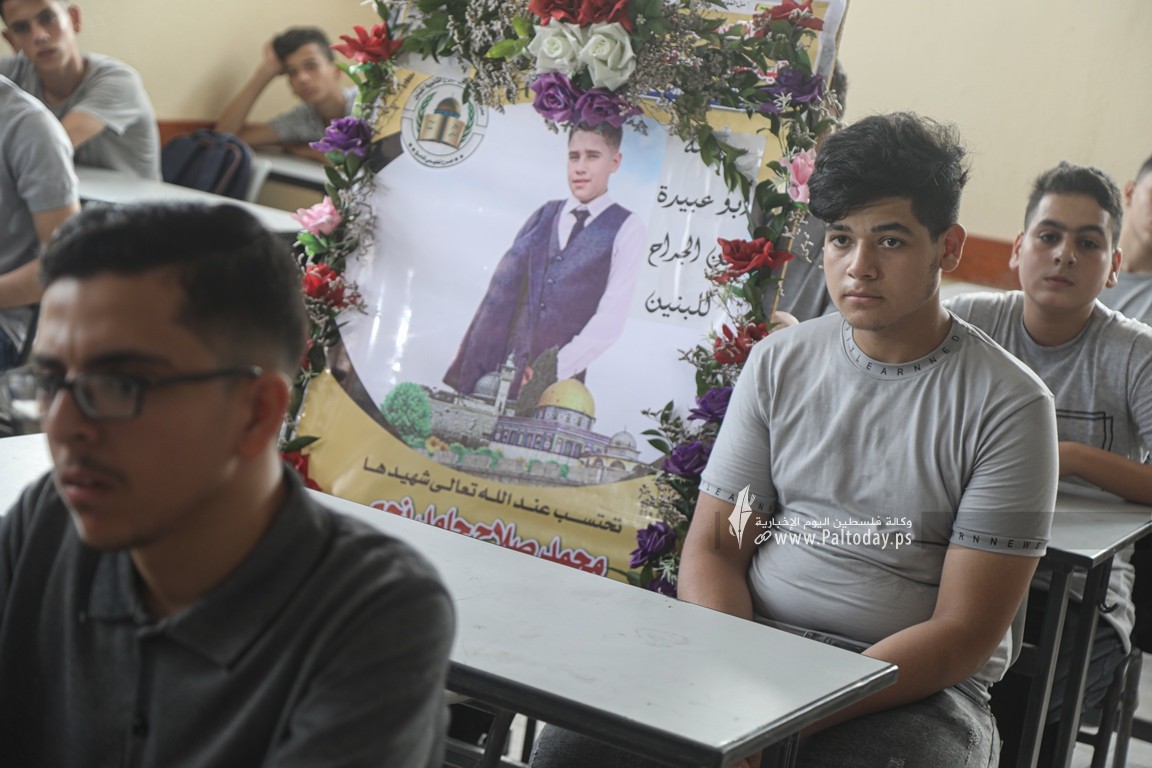  مدرسة أبو عبيدة الثانية في بيت لاهيا شمال قطاع غزة تستقبل عامها الدراسي ال (8).JPG