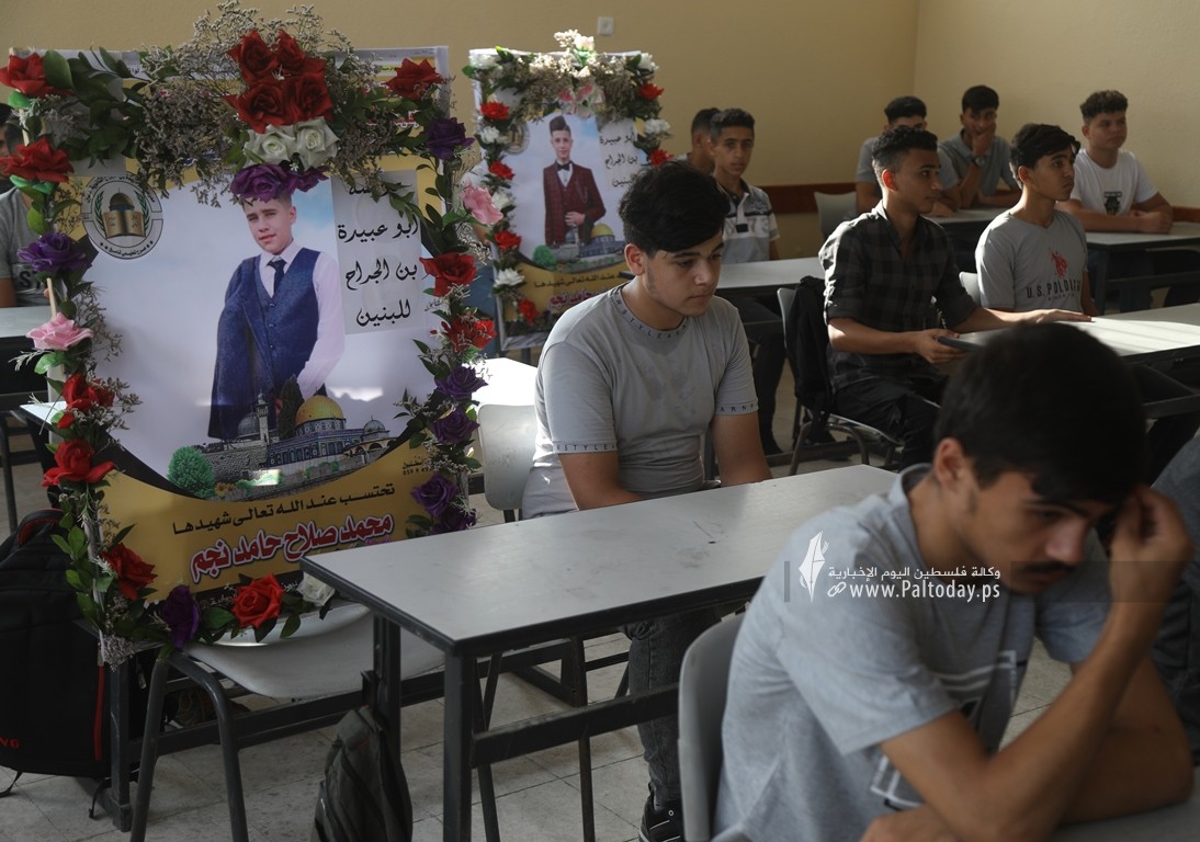  مدرسة أبو عبيدة الثانية في بيت لاهيا شمال قطاع غزة تستقبل عامها الدراسي ال (2).JPG