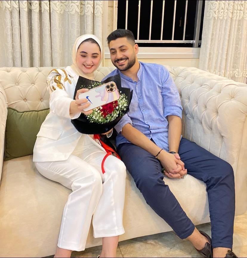 خطوبة الشاب أحمد الحناوي- خطوبة أحمد الحناوي ويمنى الأشقر.jpg