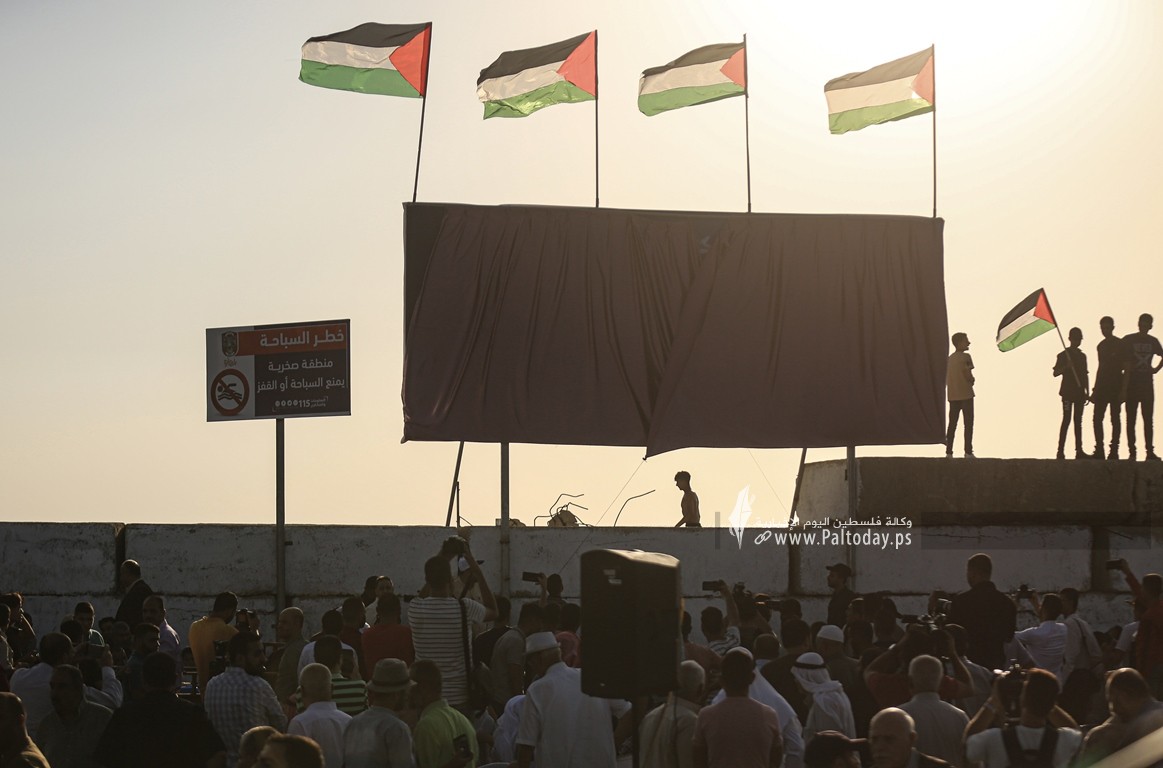 افتتاح جدارية غازنا حقنا في ميناء غزة (7).JPG