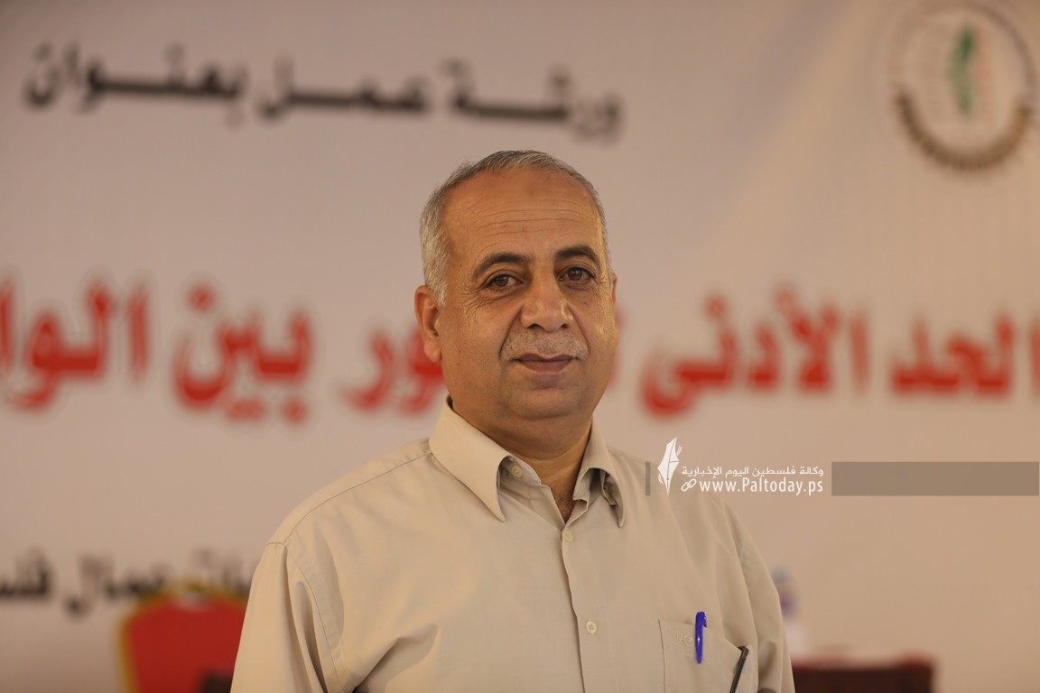 سامي العمصي رئيس الاتحاد العام لنقابات عمال فلسطين في قطاع غزة (2).JPG