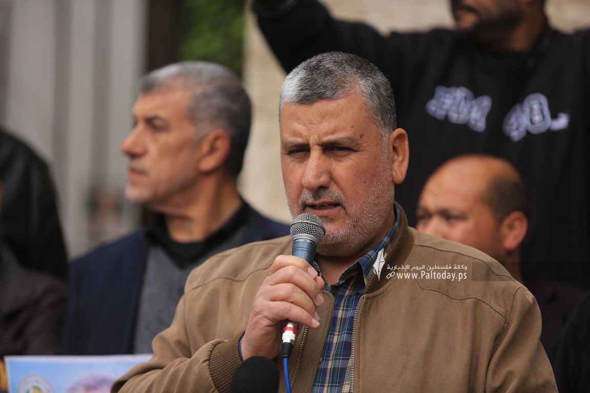 خيمة التضامن مع الشيخ خضر عدنان وسط مدينة غزة تواصل فعالياتها بحضور جماهيري واسع (14).JPG