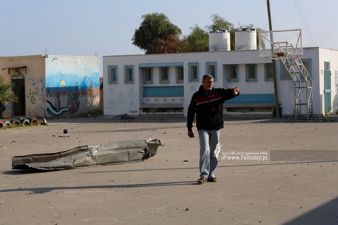  أضرار القصف الاسرائيلي على غزة والتي طالب منشآت ومدارس (2).JPG