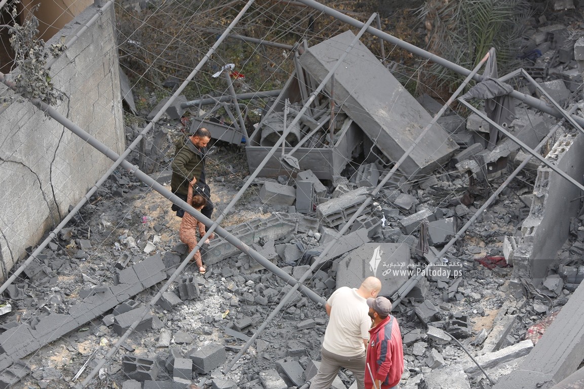أثار الدمار شمال قطاع غزة جراء القصف الأسرائيلي في اليوم الثالث للعدوان (6).JPG