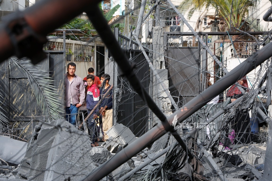 أثار الدمار شمال قطاع غزة جراء القصف الأسرائيلي في اليوم الثالث للعدوان (8).JPG