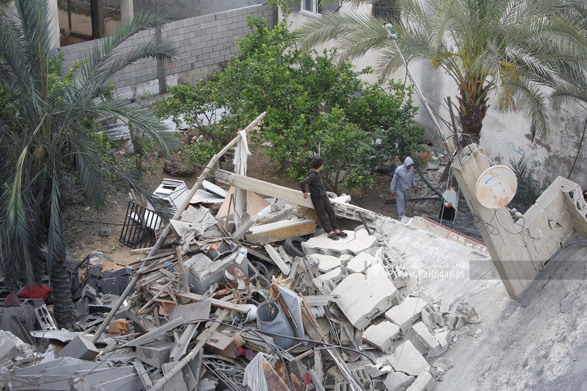 أثار الدمار شمال قطاع غزة جراء القصف الأسرائيلي في اليوم الثالث للعدوان (3).JPG