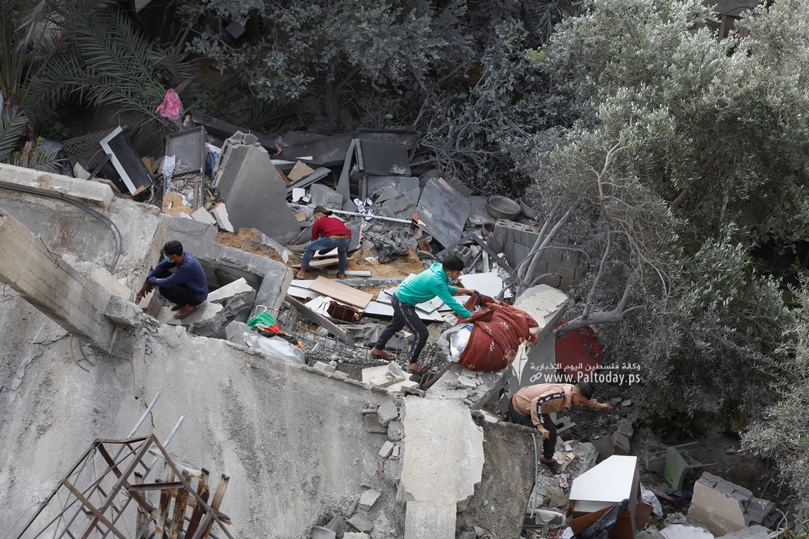 أثار الدمار شمال قطاع غزة جراء القصف الأسرائيلي في اليوم الثالث للعدوان (4).JPG