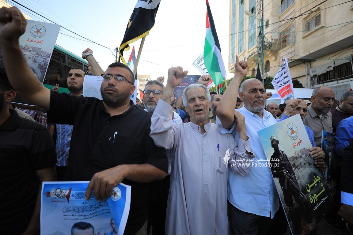 مسيرة حاشدة لحركة الجهاد الاسلامي في غزة نصرة لجنين (7).JPG