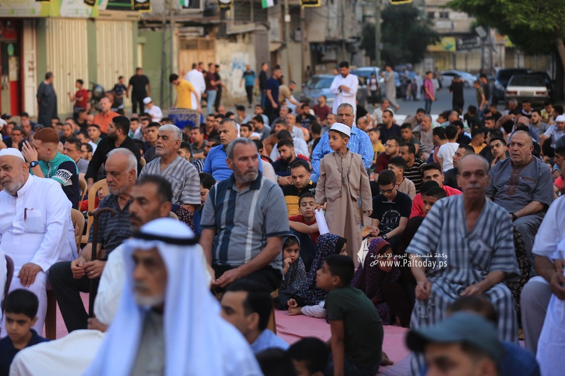  الجهاد الإسلامي تقيم صلاة عيد الأضحى في العراء بمدينة غزة (18).JPG