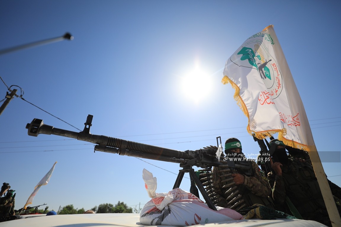 كتائب القسام تنظم عرضا عسكريا شرق المحافظة الوسطى تزامناً مع ذكرى عملية موقع أبو مطيبق العسكري (14).JPG