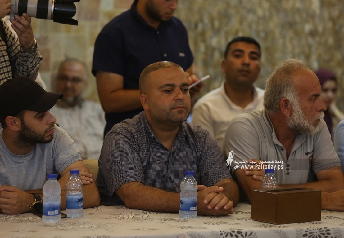 الفصائل الفلسطينية المقاطعة لاجتماع الأمناء العامين تعقد مؤتمراً صحفياً في غزة (15).JPG