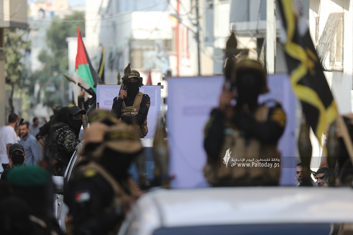 سرايا القدس لواء غزة  تنظم عرضاً عسكرياً بذكرى معركةوحدة الساحات (15).JPG