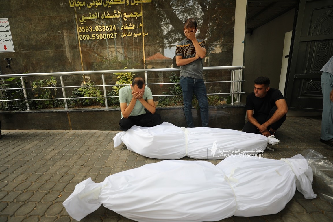  شهداء العدوان الصهيونى على قطاع غزة من مجمع الشفاء الطبي (11).JPG